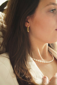 Oval Chiara Hoops - Earrings