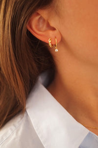 White Drop - Earrings