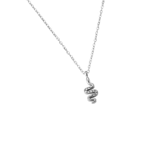 Cute deals snake necklace