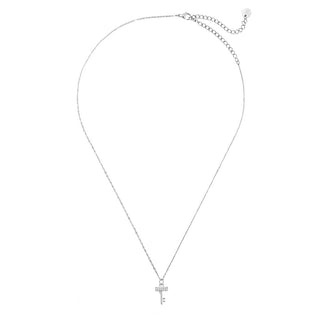 Silver Diamond Key - Necklace