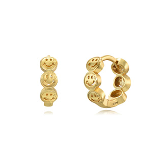 Cool Smiley Hoops - Earrings